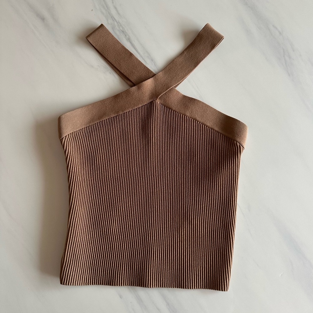 Babaton - Sculpt knit criss cross tank - L